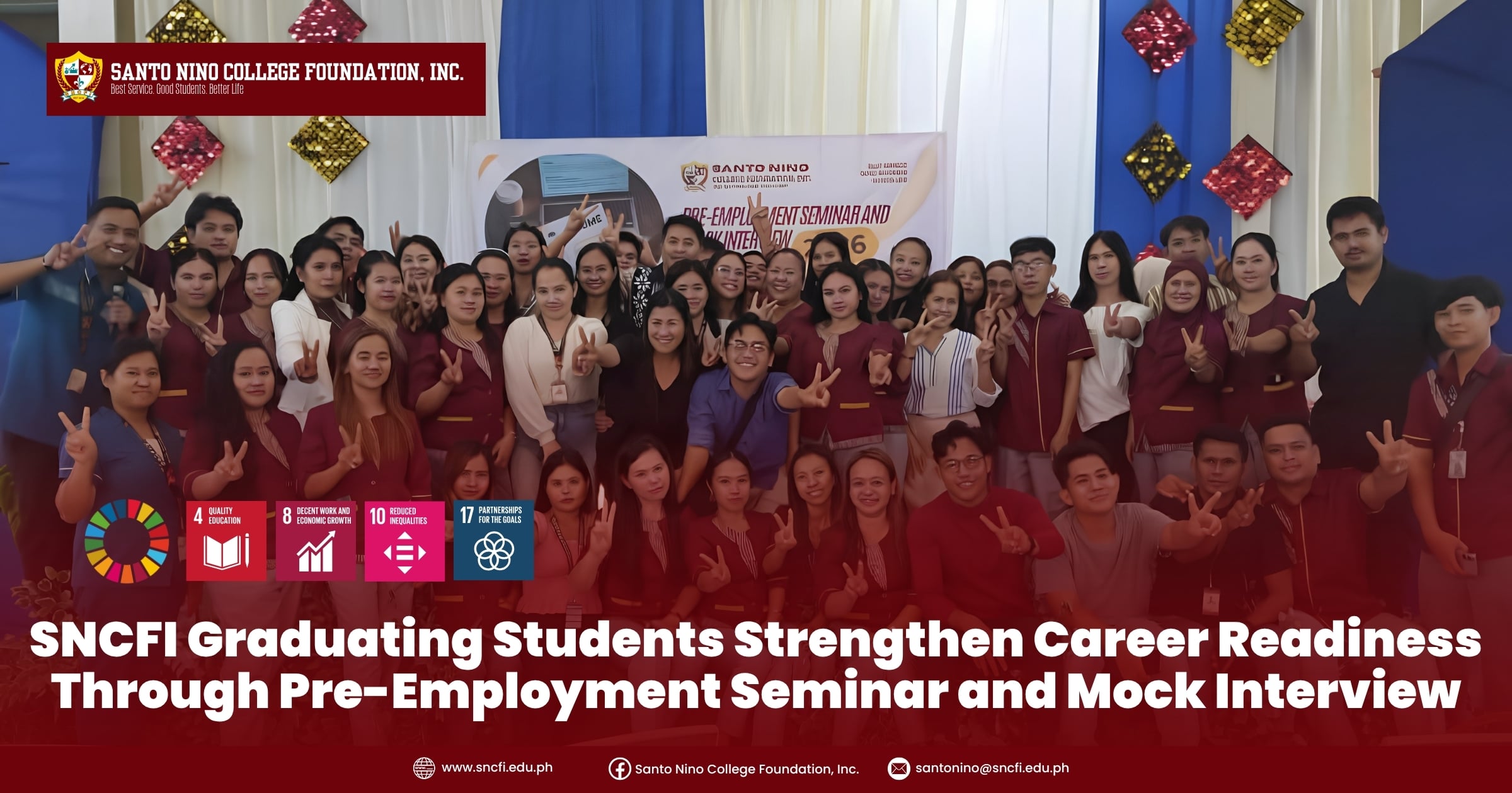 SNCFI Graduating Students Strengthen Career Readiness Through Pre-Employment Seminar and Mock Interview