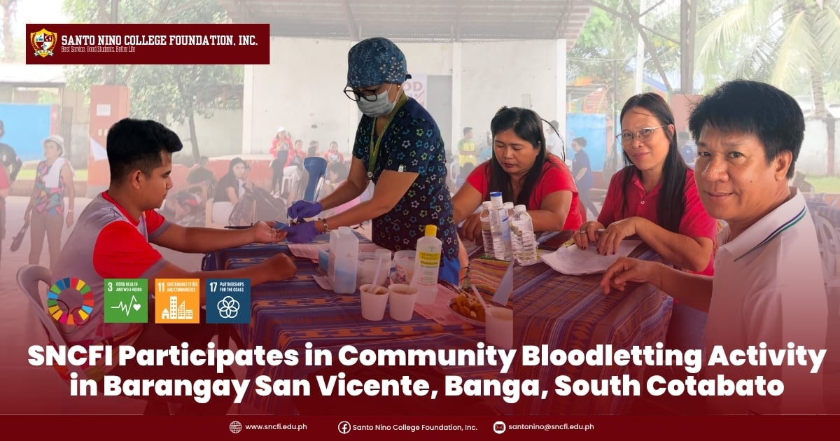 SNCFI Participates in Community Bloodletting Activity in Barangay San Vicente